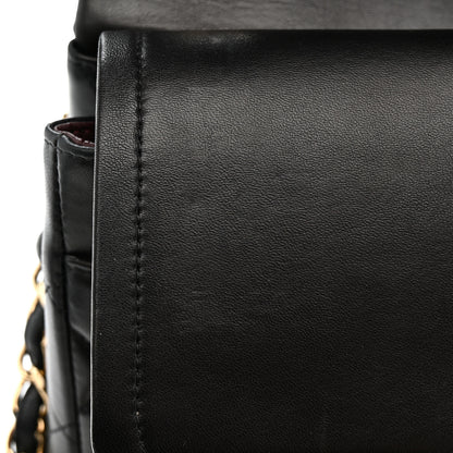 Chanel Lambskin Quilted Jumbo Double Flap Black 14 of 14