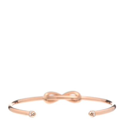 Tiffany 18K Rose Gold Diamond Infinity Cuff Bracelet 3 of 5