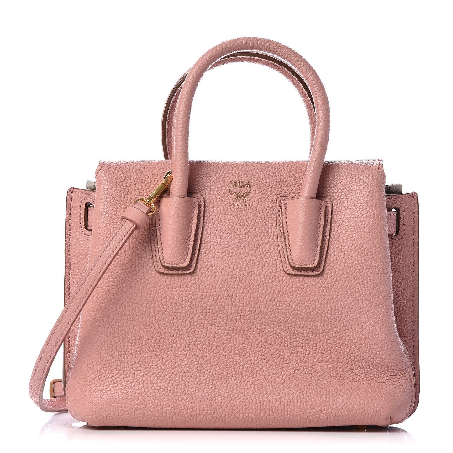 Grained Calfskin Mini Milla Tote Pink
