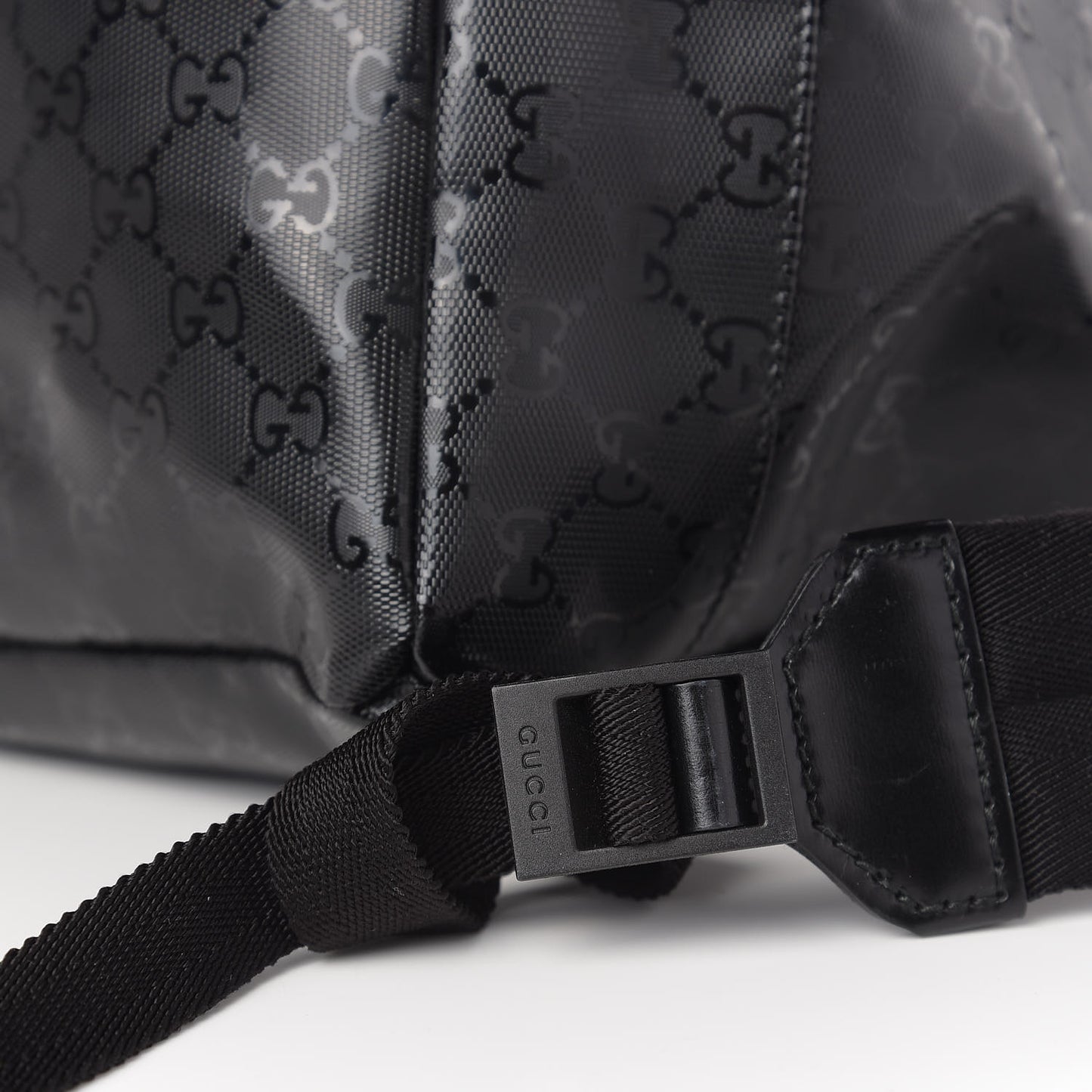 Imprime Monogram Large Interlocking G Double Buckle Backpack Black