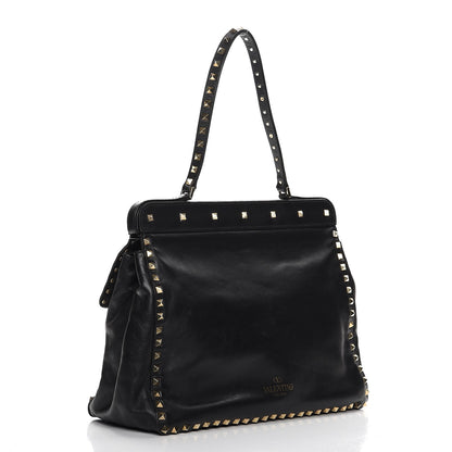 Valentino Garavani Nappa Rockstud Frame Handle Bag Black 3 of 12