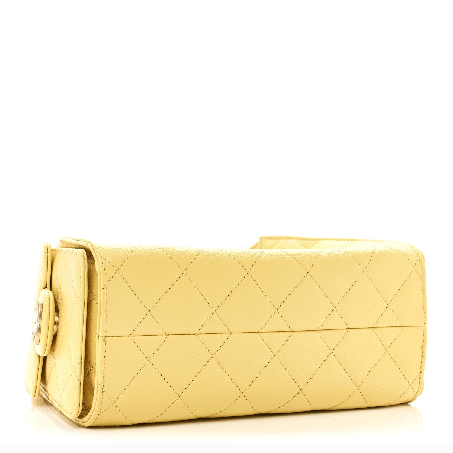 Chanel Caviar Quilted Mini Chanel 25 Handbag Yellow 4 of 11