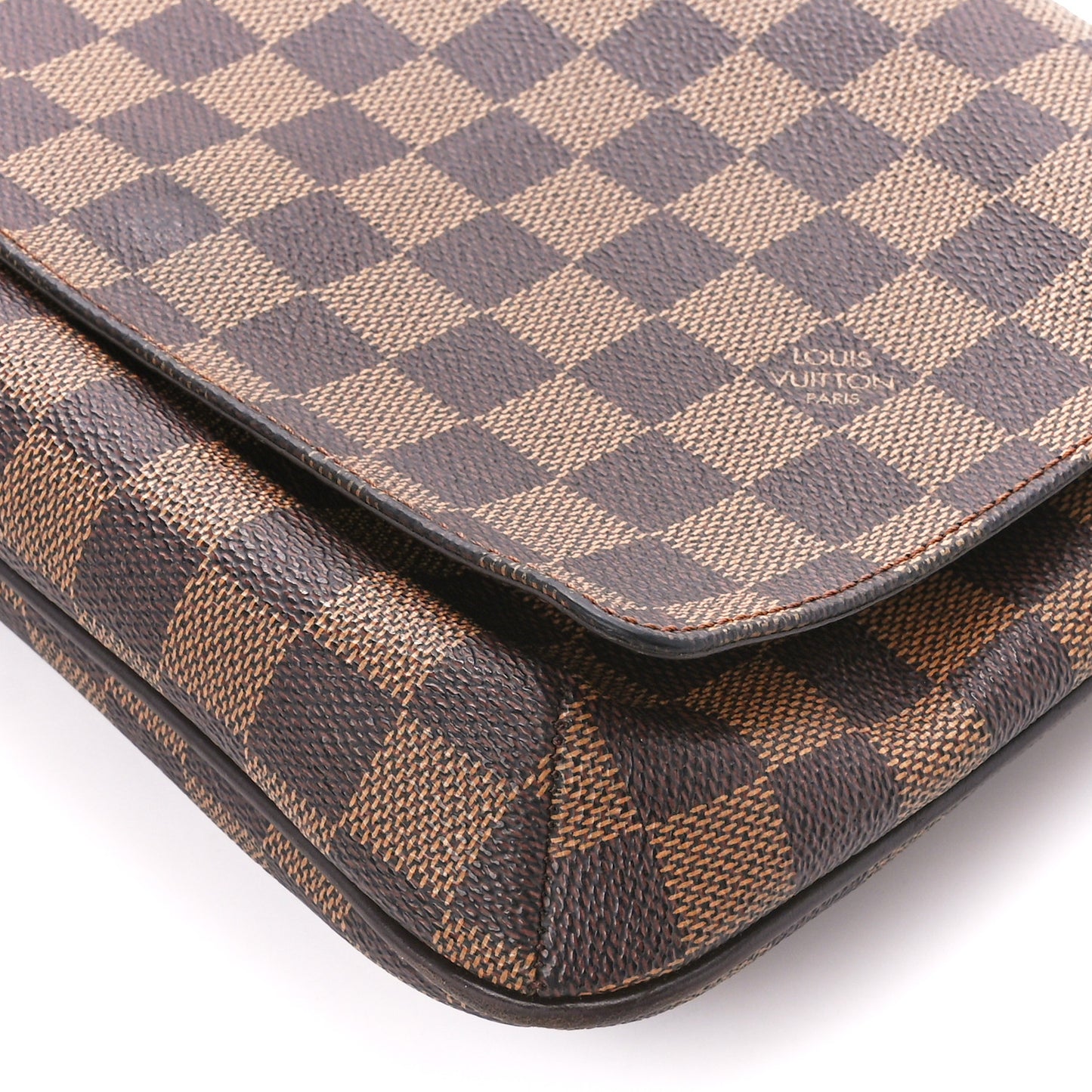 Damier Ebene Musette Tango Long Strap