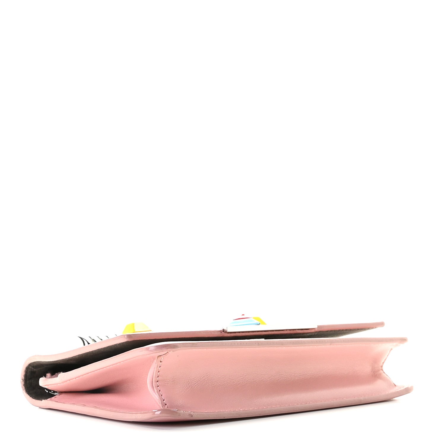 Fendi Vitello Century Hypnoteyes Tube Wallet On Chain Bubblegum 4 of 9