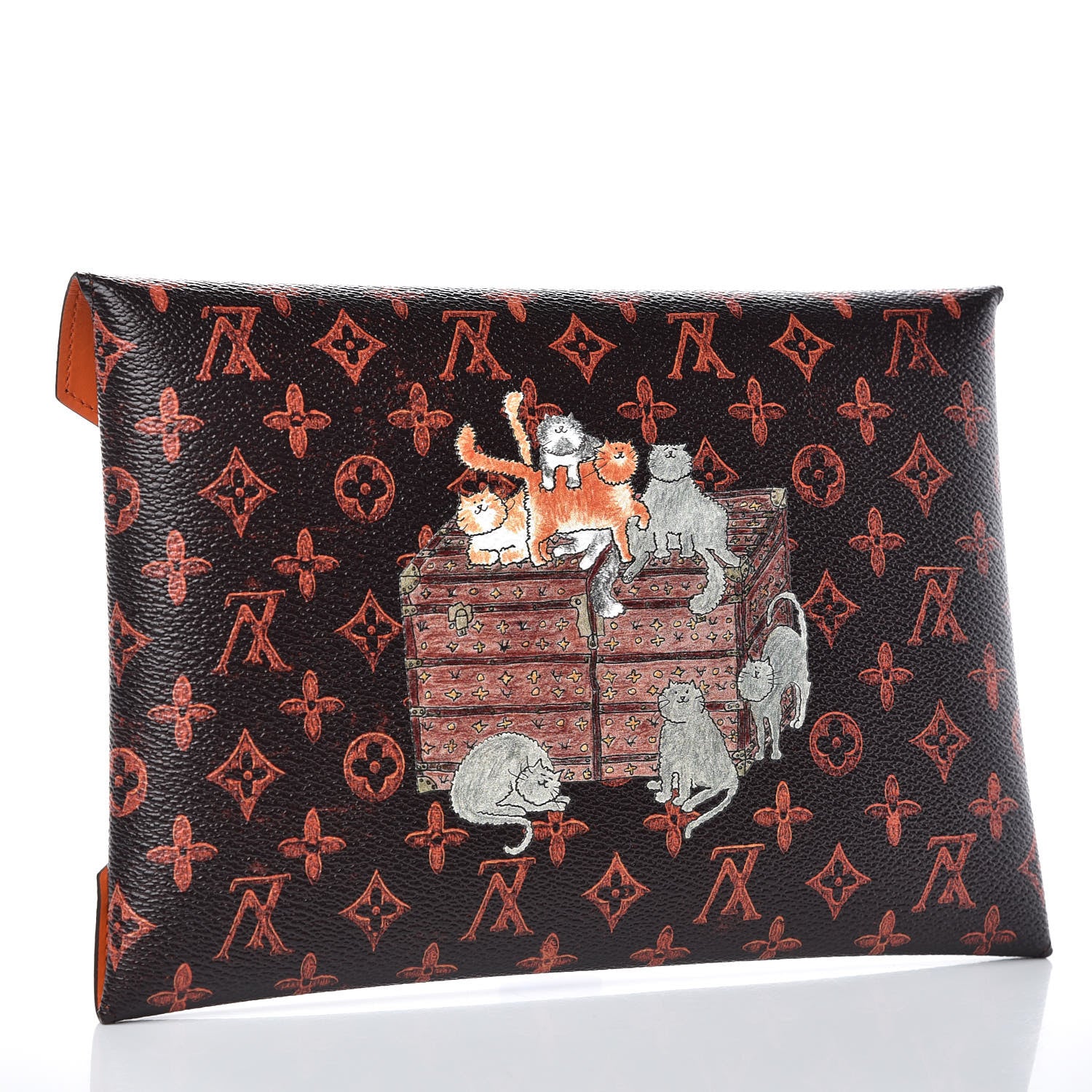 Louis Vuitton Catogram Kirigami Pochette Set Marron White Black 2 of 8