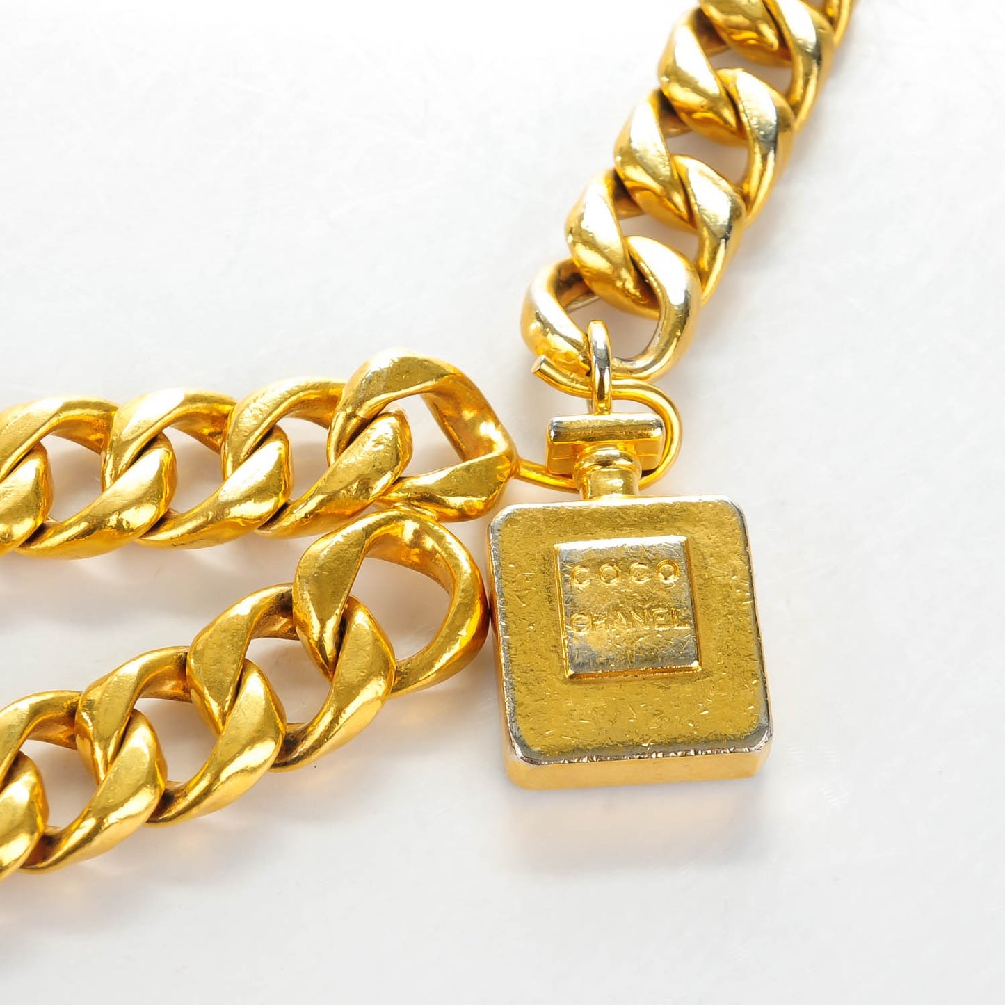 Chain Coco Perfume Bottle Belt Gold