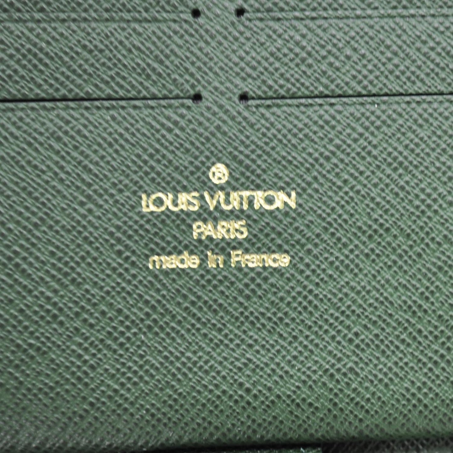 Monogram Groom Zippy Organizer Wallet Green