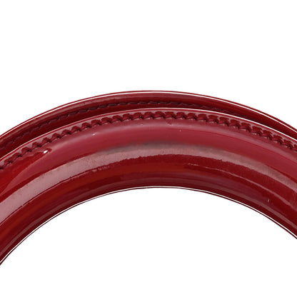 Christian Dior Patent Cannage Medium Lady Dior Red 12 of 13