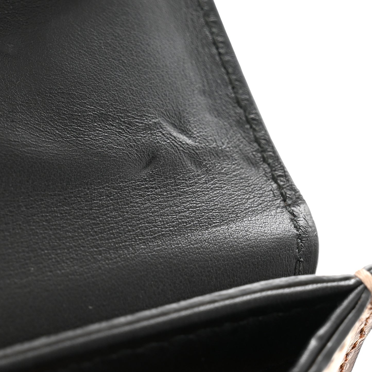 GG Supreme Monogram Calfskin Small Padlock Shoulder Bag Beige Black Cuir