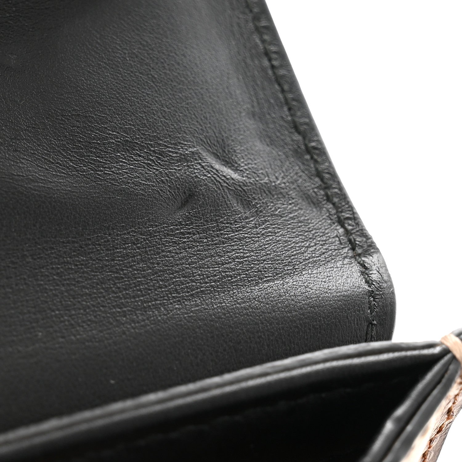 Gucci GG Supreme Monogram Calfskin Small Padlock Shoulder Bag Beige Black Cuir 13 of 14