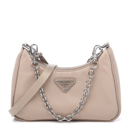 Prada Tessuto Nylon Saffiano Mini Re-Edition 2000 Shoulder Bag Cammeo 1 of 9