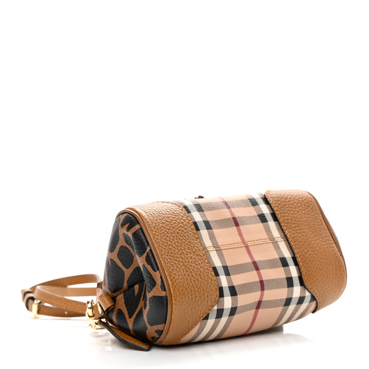 Burberry Haymarket Check Animal Print Mini Blaze Crossbody Bag