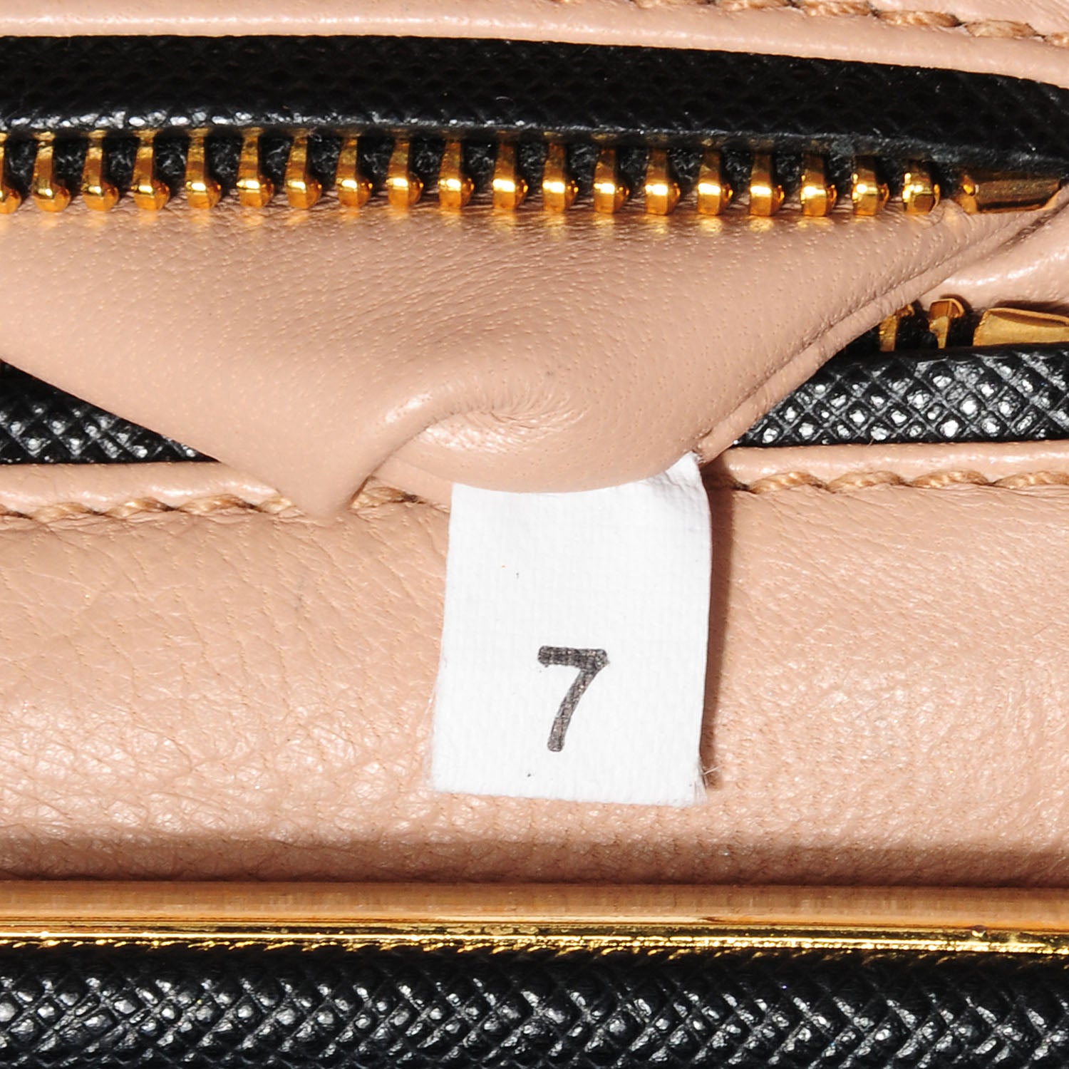 Prada Saffiano East-West Frame Clutch Nero Black 6 of 9