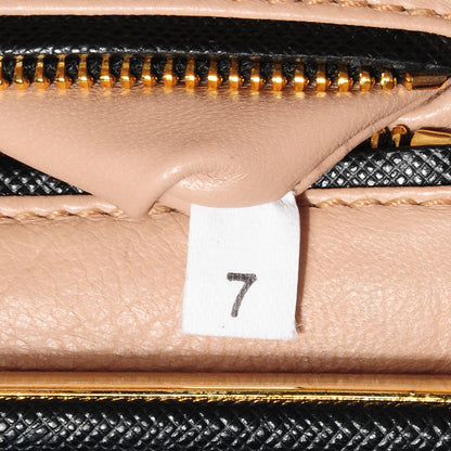 Prada Saffiano East-West Frame Clutch Nero Black 6 of 9