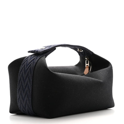 Hermes Canvas Small Bride-A-Brac Pouch Black Bleu Nuit 3 of 6