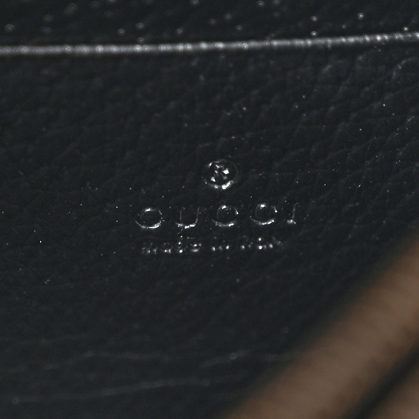 Calfskin Web Mini Dionysus Chain Wallet Black