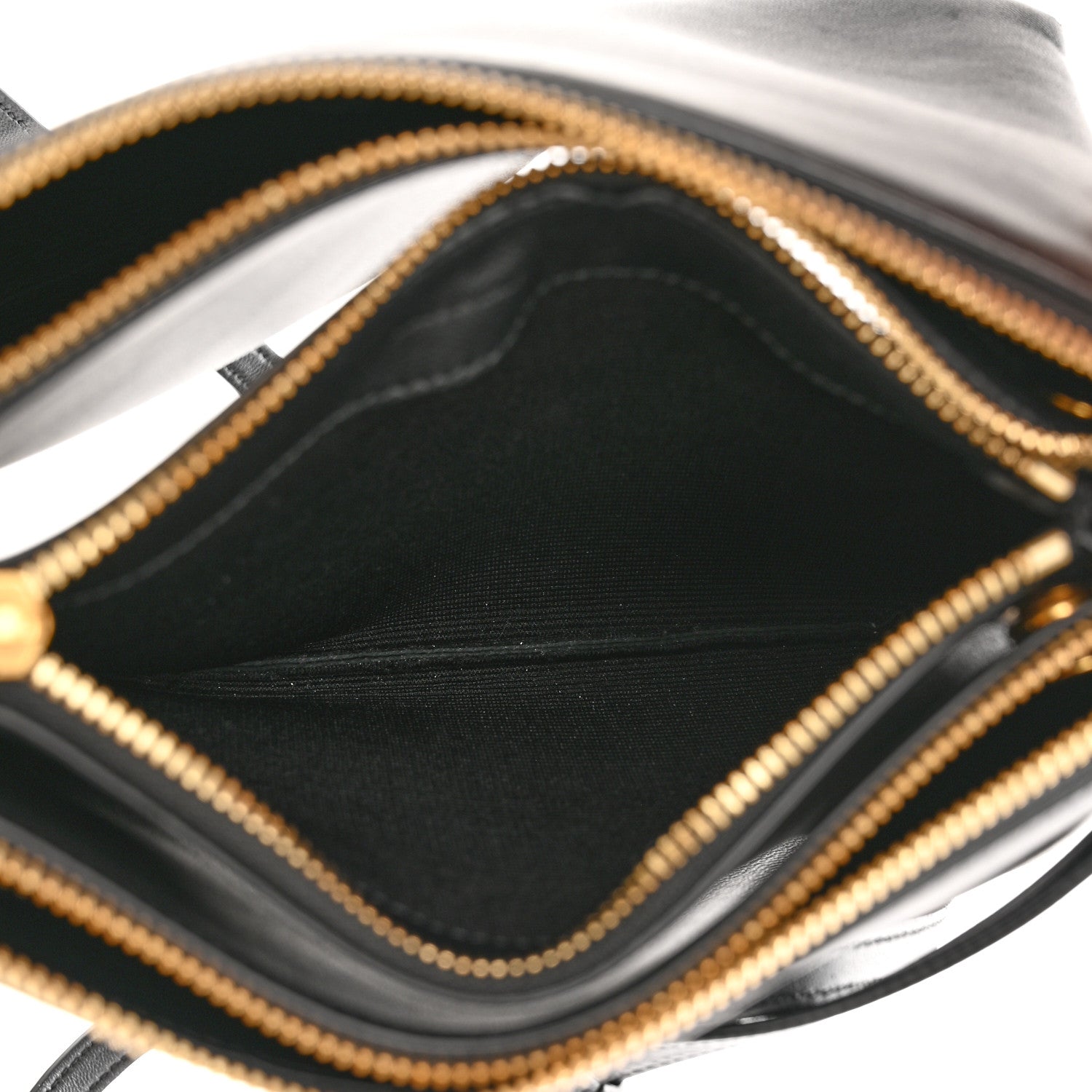 Celine Lambskin Small Trio Crossbody Bag Black 6 of 14