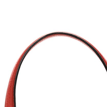 Gucci Pebbled Calfskin Medium Soho Shoulder Bag Red 12 of 13