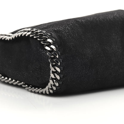 Stella McCartney Shaggy Deer Mini Falabella Fold Over Tote Black 9 of 12