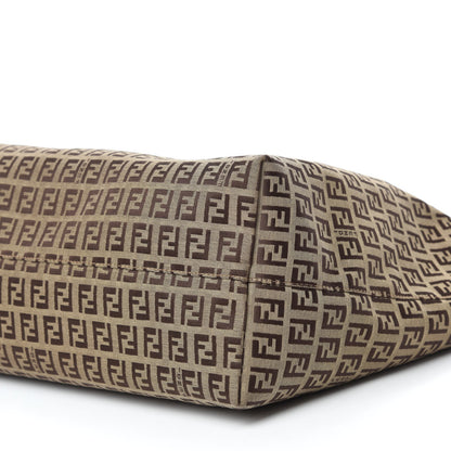 Fendi Zucchino Shopping Tote Tobacco Brown 7 of 9