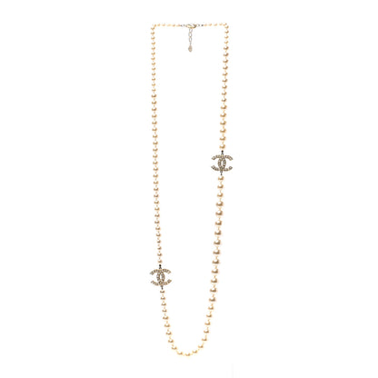Chanel Pearl CC 100th Anniversary Necklace Light Gold 3 of 6