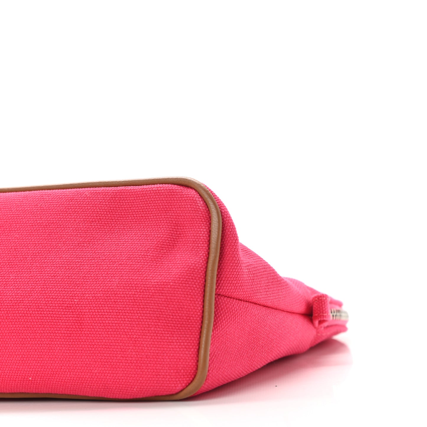 Cotton Canvas Mini Bolide Travel Cosmetic Pouch Hibiscus