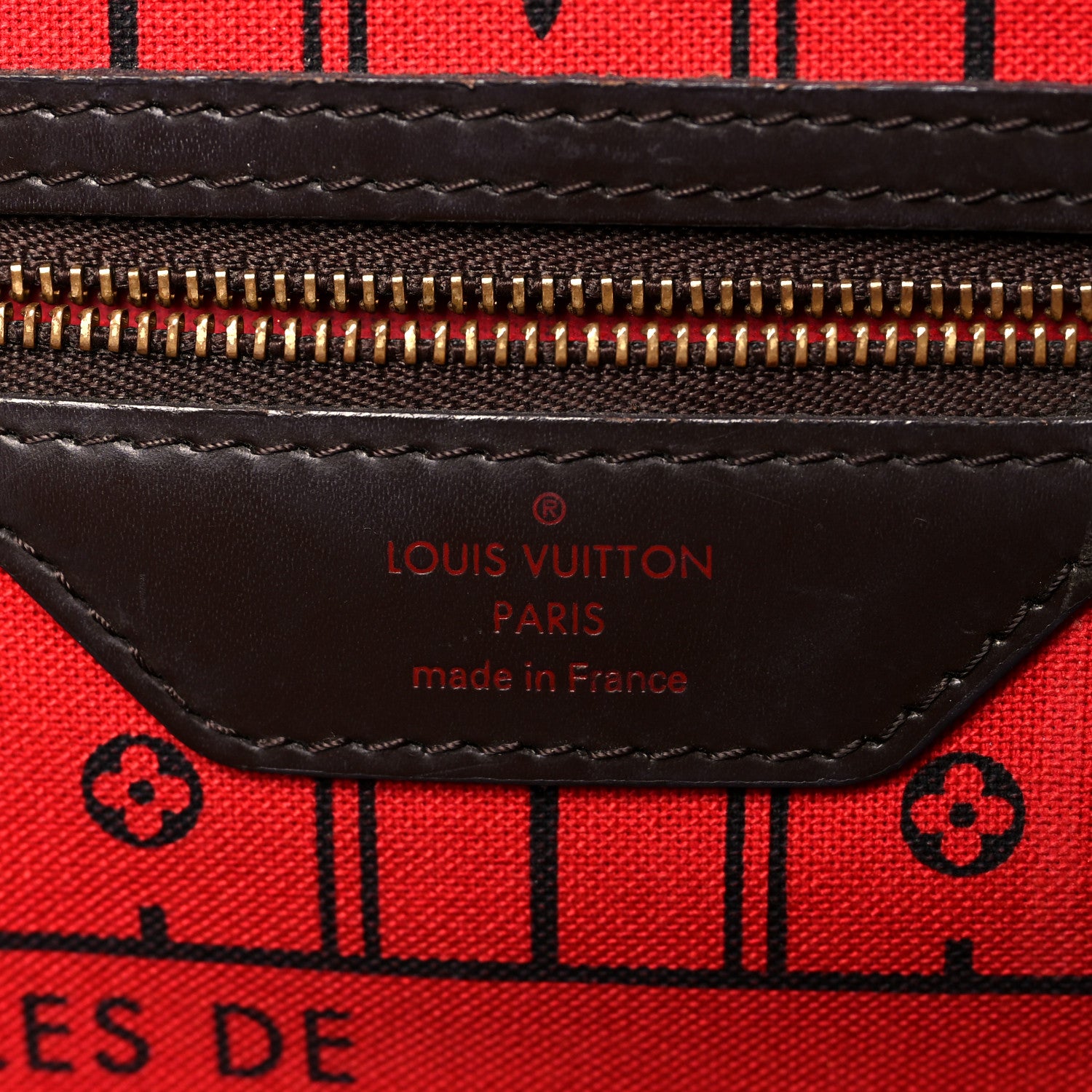 Louis Vuitton Damier Ebene Neverfull MM 6 of 9