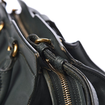 Saint Laurent Sheepskin Small Cabas ChYc Dark Green 11 of 19