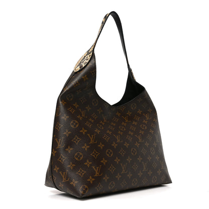 Louis Vuitton Monogram Snakeskin Flower Hobo 2 of 10