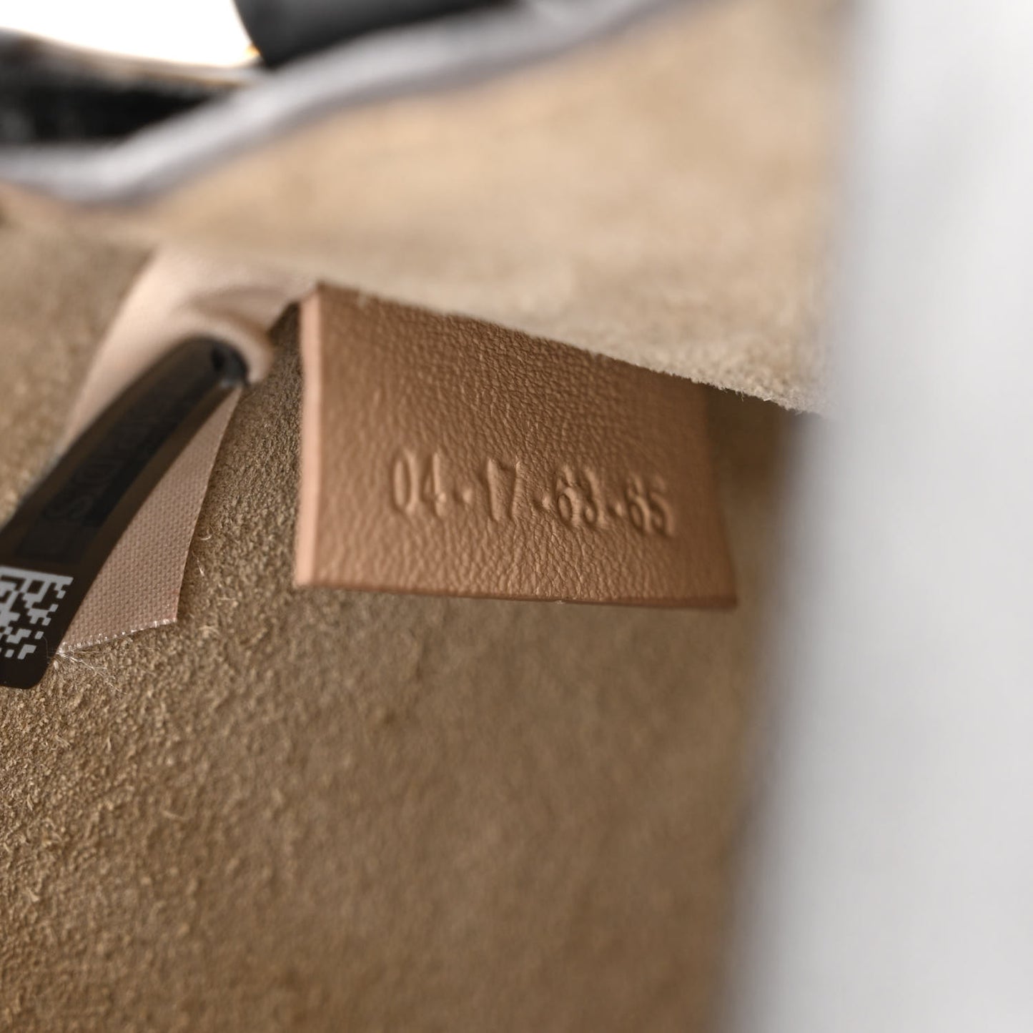 Calfskin Suede Small Nile Bracelet Bag Black