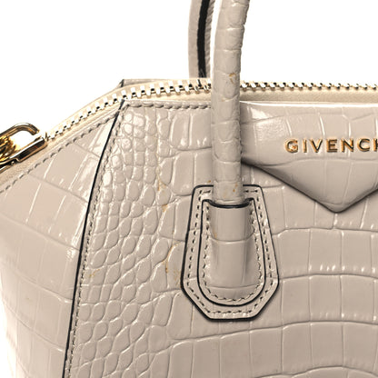 Givenchy Calfskin Crocodile Embossed Mini Antigona Dune 11 of 11