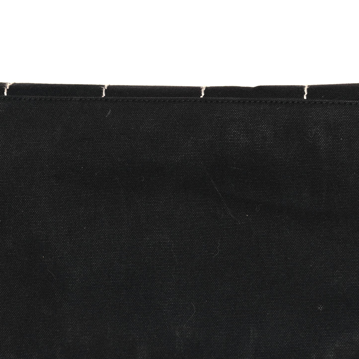 Canvas Square Stitched CC Tote Black