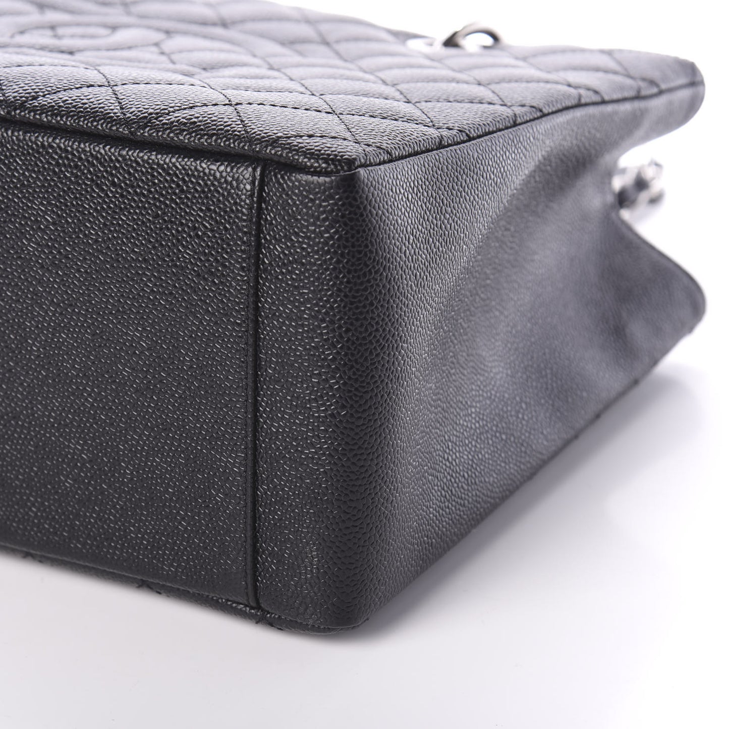 Caviar Quilted Grand Shopping Tote GST Black