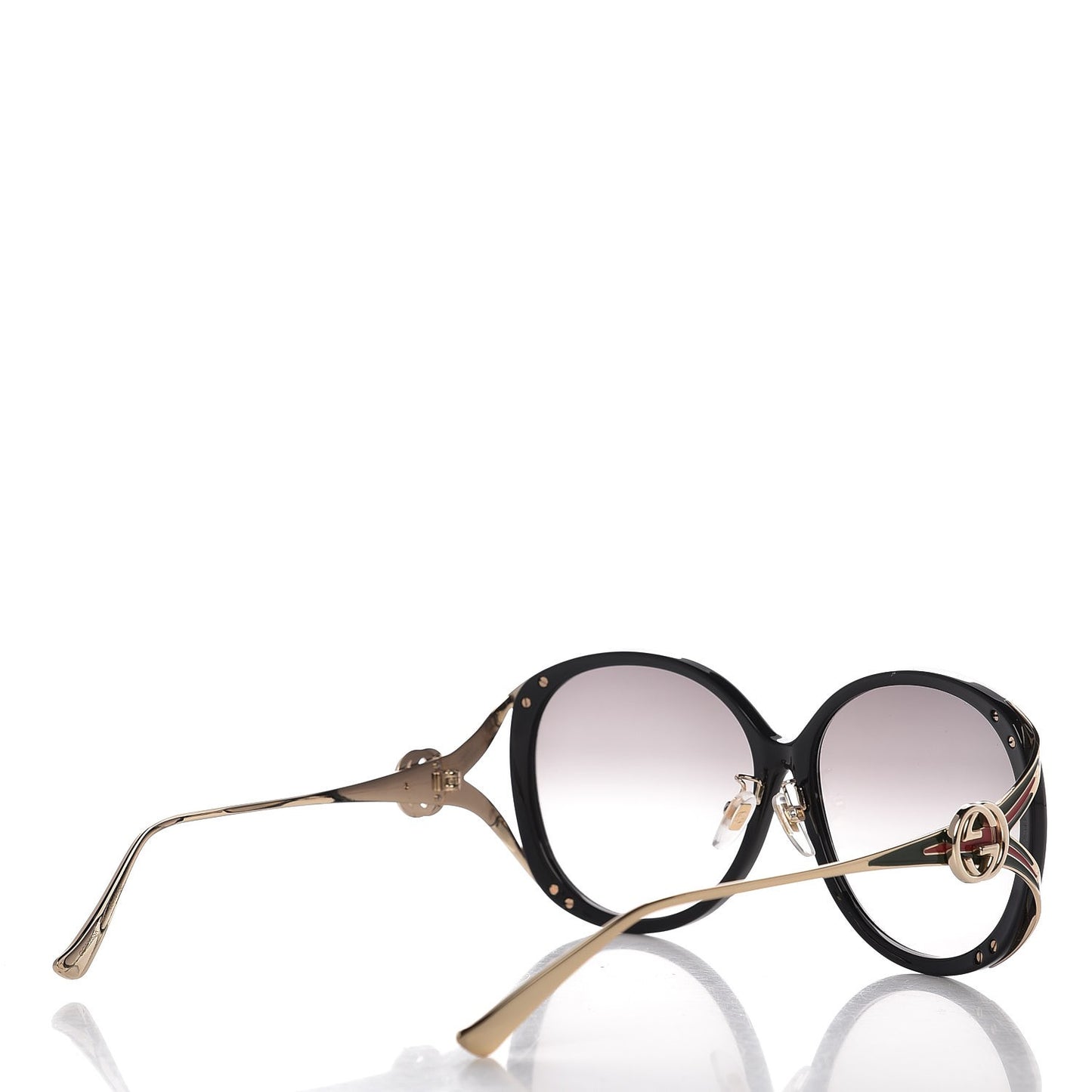 Round Frame Injected GG0226S Sunglasses Black