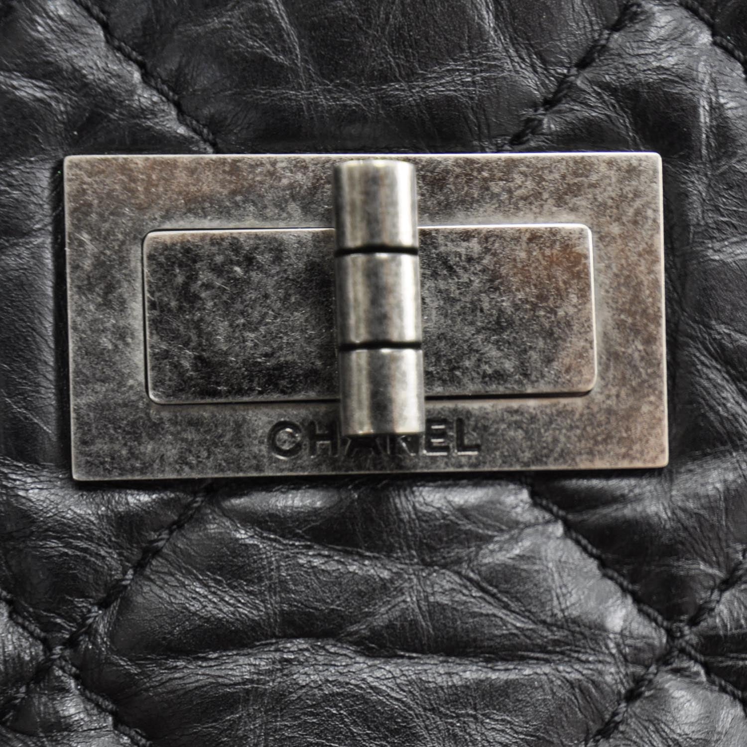 Chanel Aged Calfskin Reissue 2.55 Tote Black 8 of 8