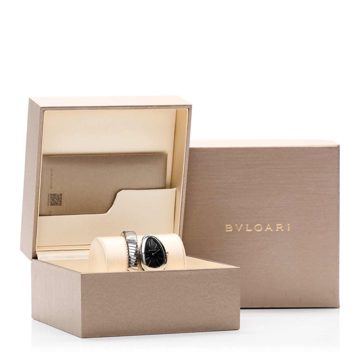 Bulgari Stainless Steel 35mm Serpenti Tubogas Quartz Watch Black Black 5 of 5