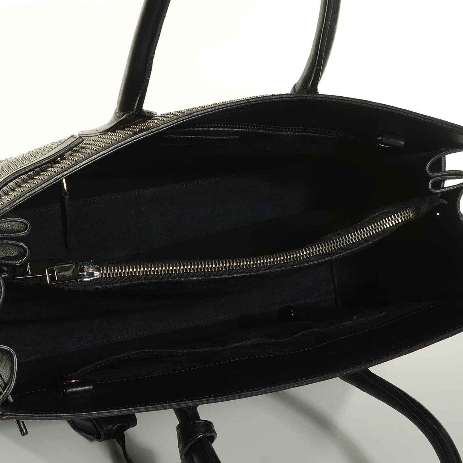 Saint Laurent Calfskin Studded Sac De Jour Small Black 5 of 9