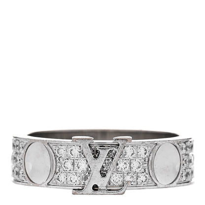 Louis Vuitton 18K White Gold Diamond Empreinte Pave Ring 50 5.25 1 of 5