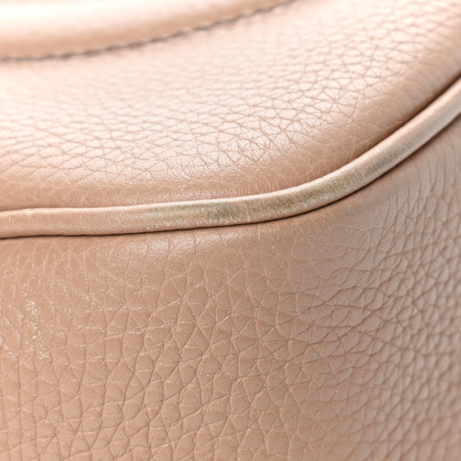 Gucci Pebbled Calfskin Small Soho Disco Bag Camelia 11 of 12