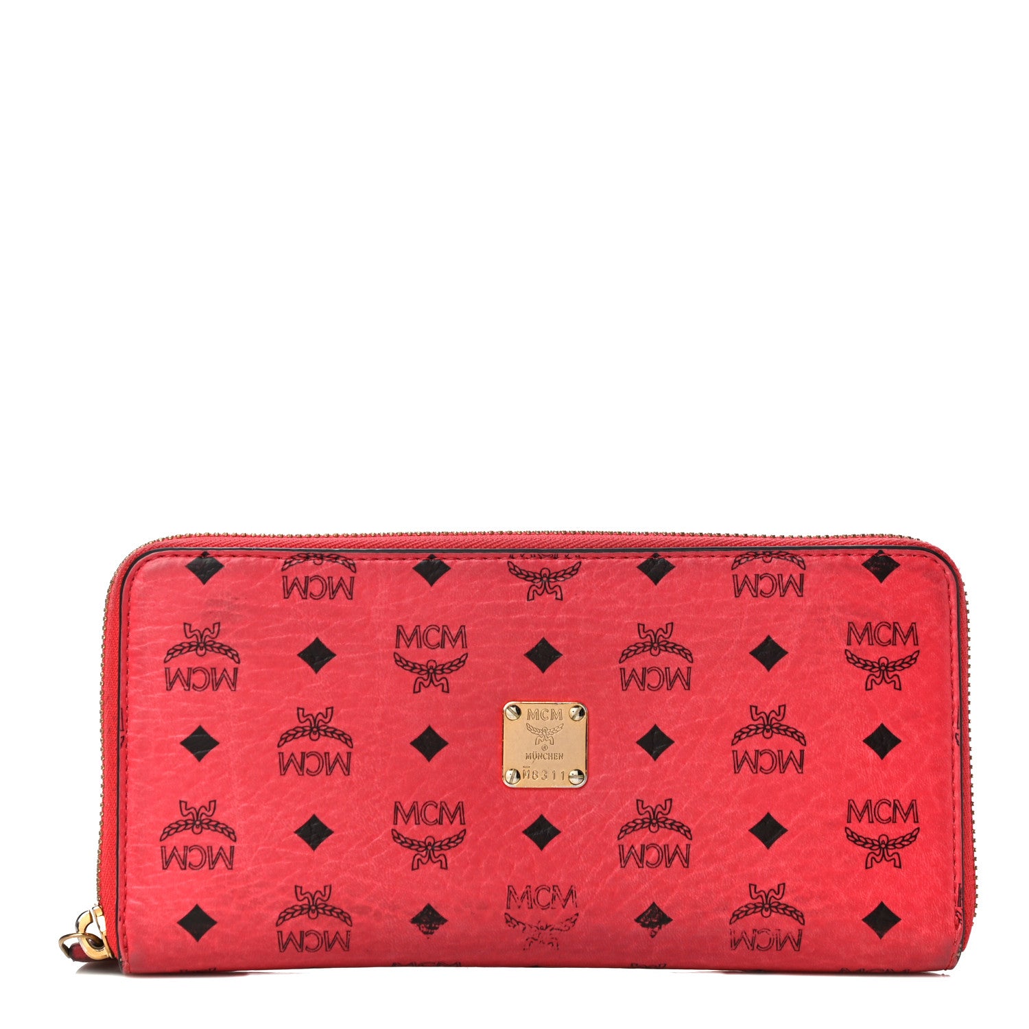 MCM Visetos Large Zip Around Wristlet Wallet 1 of 15