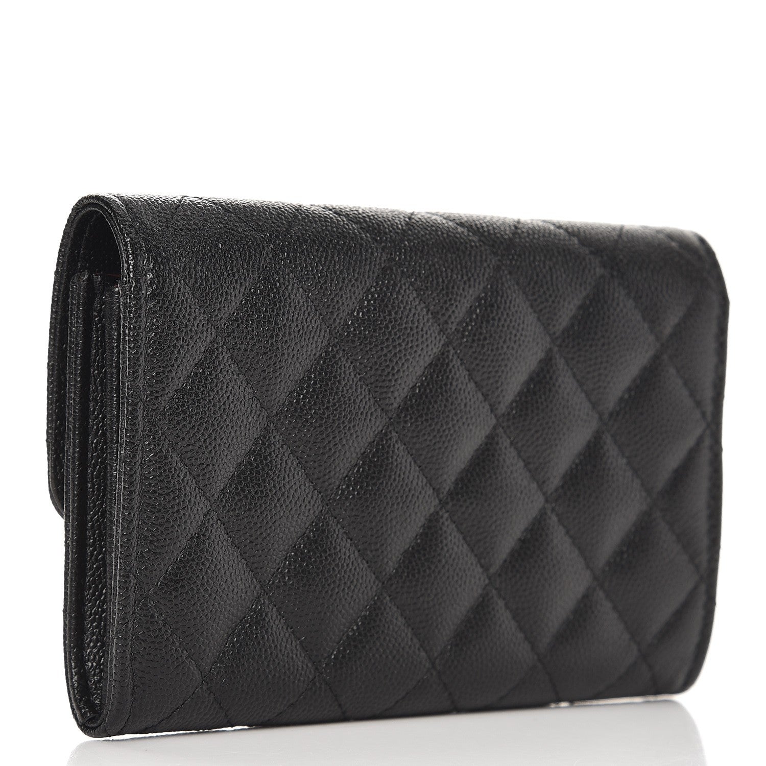 Chanel Caviar Quilted Medium Flap Wallet Black 3 of 9