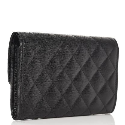 Chanel Caviar Quilted Medium Flap Wallet Black 3 of 9