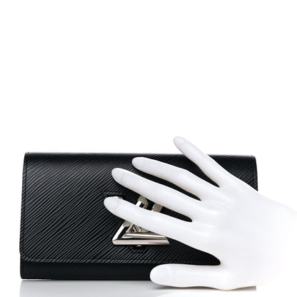 Louis Vuitton Epi Twist Wallet Black 2 of 7