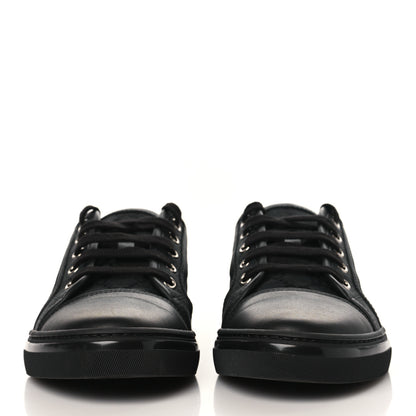 Gucci GG Monogram Calfskin Womens Low Top Sneakers 37.5 Piombo Black 2 of 9