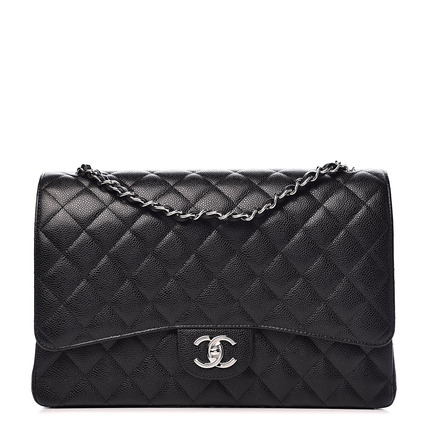 Chanel Caviar Quilted Maxi Double Flap Black 1 of 12