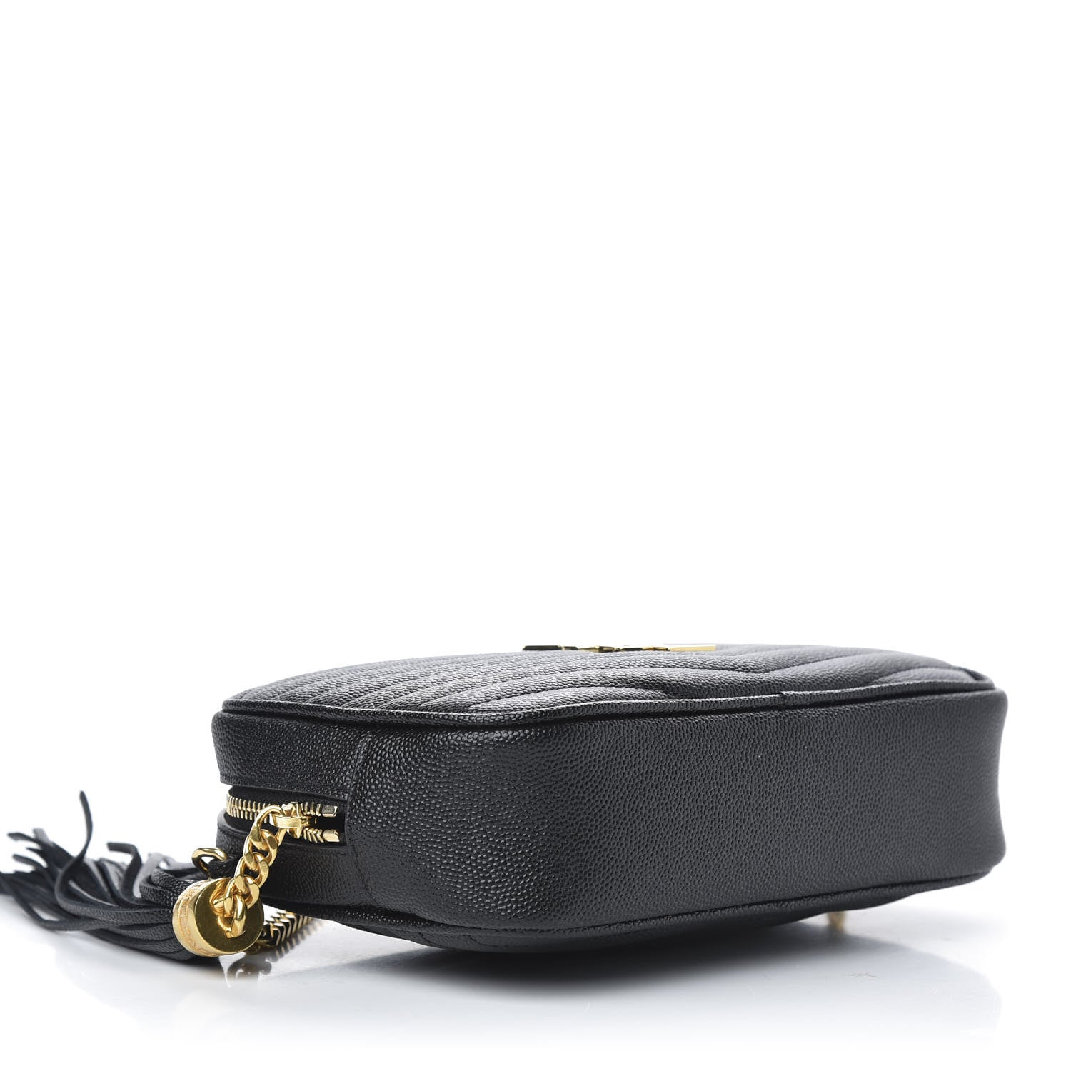 Saint Laurent Grain De Poudre Matelasse Monogram Mini Lou Camera Bag Black 4 of 10