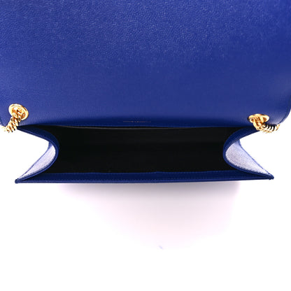 Saint Laurent Grain De Poudre Medium Classic Monogram Kate Satchel Ultramarine 5 of 11