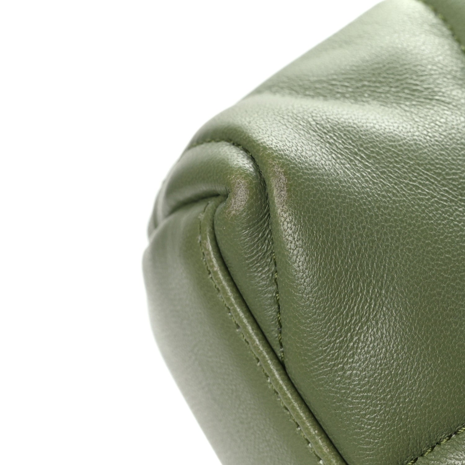 Saint Laurent Lambskin Quilted Toy Loulou Puffer Monogram Chain Satchel Light Pistache 10 of 10