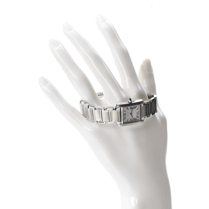 Cartier Stainless Steel 20mm Tank Francaise Quartz Watch 2 of 11