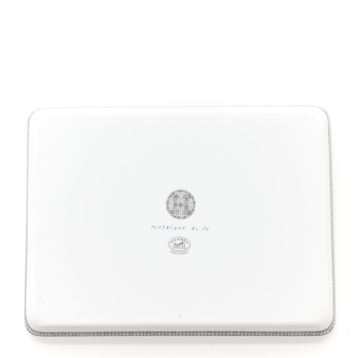 Porcelain Mosaique Au 24 Sushi Plate Platine